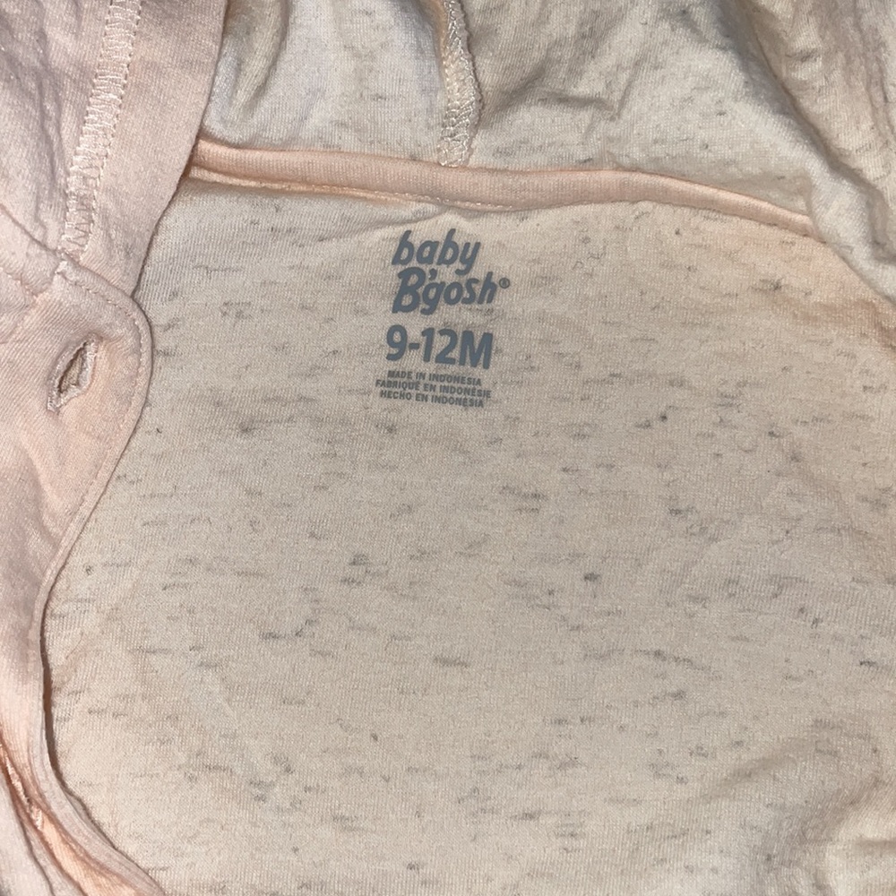 Light weight Osh Gosh peachy pink hoodie - Picture 4 of 4